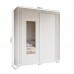 Guarda Roupa 2Pts Correr Athena C/Esp C/Pés Branco ACP