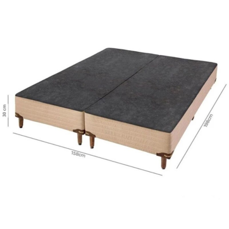 Base para Cama Box Queen 158x198x30cm Bege Intense Reconflex