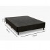 Base para Cama Box Casal Bordada138X188 Preta Bacetto