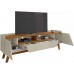 Rack Sala Florença para Tv até 70 Polegadas com Pés Madeira Bechara Off White/naturale