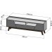 Rack Sala Florença para Tv até 70 Polegadas com Pés Madeira Bechara Off White/naturale