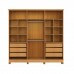 Guarda-Roupa Casal Em MDF 6 Portas Bianchi, Bianca, Nature/Off White