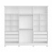Guarda-Roupa Casal Em MDF 6 Portas Bianchi, Bianca, Branco