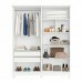 Guarda-Roupa  4 Portas 2 Gavetas MDF Nina Branco Bianchi 