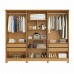 Guarda-Roupa 6 Portas 4 Gavetas MDF Nina Branco Bianchi Guarda-Roupa 6 Portas 4 Gavetas MDF Nina Branco Bianchi