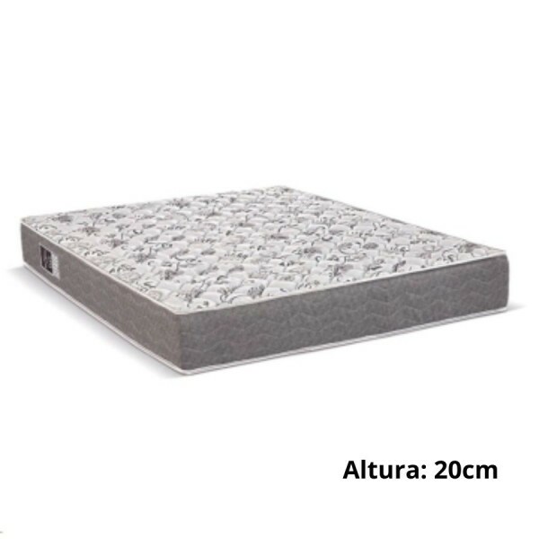 Colchão de Casal Max Saúde Espuma D-45 Selado 138x188x20 cm - Reconflex