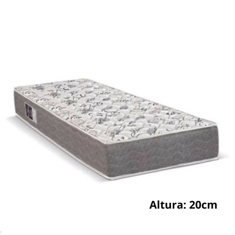Colchão de Solteiro Max Saúde Espuma D-45 Selado 88x188x20 cm - Reconflex