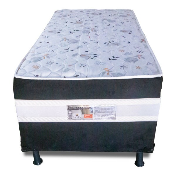Cama Box Solteiro Conjugada D28 88x188x53cm Ortomedic Bacetto