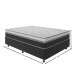 Cama Box Casal Paris (Colchão + Base) 138x188 Molas Ensacadas Topázio