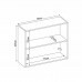 Armário Aéreo de Cozinha | 80cm - 2 Portas Firenze Avena/Menta