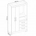 Guarda Roupa Solteiro 2 Portas 3 Gavetas Nt6020 Branco/Rosa Nótável Móveis