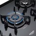 Fogão Dako 5 Bocas Supreme Glass com Mesa de Vidro e Acendimento Automático Bivolt – Preto