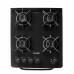 Fogão Max Glass 4 Queimadores Preto Bivolt FGVMG410PT