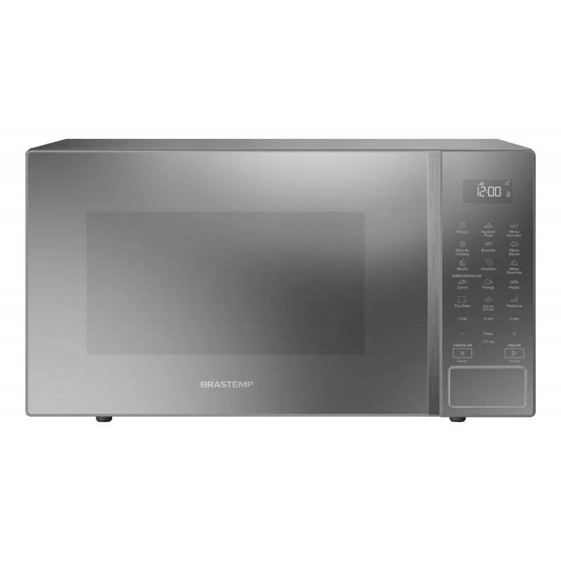Micro-ondas Brastemp 32 Litros Bms46ar Espelhado Inox