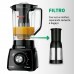 Liquidificador Mondial Turbo Power L-99-FB Preto 3 Velocidades 550W - Preto