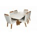 Conjunto Mesa de Jantar Mônaco Indeks 1,70m com 6 Cadeiras Riviera LJ Móveis. Conjunto Mesa de Jantar Mônaco Indeks 1,70m com 6 Cadeiras Riviera LJ Móveis.