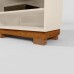 Home para Tv até 55" Mariana Off White/Canela Mobler Home para Tv até 55" Mariana Off White/Canela Mobler