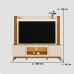 Home Para Tv até 70" 2 Portas com Led Maceió Off White/Canela Mobler Home Para Tv até 70" 2 Portas com Led Maceió Off White/Canela Mobler