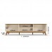 Rack para Tv de até 75 Polegadas  2 Portas 1 Gaveta com Nichos Diadema  Off white/ Canela Mobler