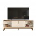 Rack para Tv de até 75 Polegadas 2 Portas com Nichos Campinas Off white/ Canela Mobler Rack para Tv de até 75 Polegadas 2 Portas com Nichos Campinas Off white/ Canela Mobler