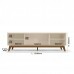Rack para Tv de até 75 Polegadas 2 Portas com Nichos Campinas Off white/ Canela Mobler Rack para Tv de até 75 Polegadas 2 Portas com Nichos Campinas Off white/ Canela Mobler