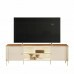 Rack para Tv até 75" 2 Portas Brasília Off white/ Canela Mobler Rack para Tv até 75" 2 Portas Brasília Off white/ Canela Mobler