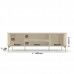 Rack para Tv até 75" 2 Portas Brasília Off white/ Canela Mobler Rack para Tv até 75" 2 Portas Brasília Off white/ Canela Mobler