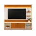 Home Para Tv até 60" 2 Portas Com Led Guaiba Off White/ Canela Mobler Home Para Tv até 60" 2 Portas Com Led Guaiba Off White/ Canela Mobler