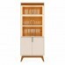 Cristaleira 4 Portas Led Paraty Off White/Canela Mobler Cristaleira 4 Portas Led Paraty Off White/Canela Mobler