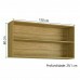 Armário Aéreo Ametista 2 Portas Basculantes 1 com Vidro 120 cm Freijó Ripado Supremo - Kits Paraná 