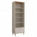 Cristaleira Bella 70cm MDF 3pts 1gv Bella Móveis Off White/Freijó - MGM