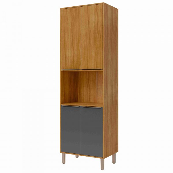 Torre Quente Mdf 70cm Divina Mgm Móveis Titanium/ Cinamomo