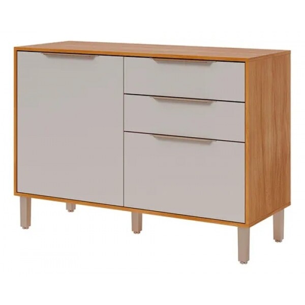 Balcão Cozinha Divina/Esplendida 2gavs 2 Ptas C/tampo 120cm  MGM Freijo/Off White