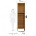 Paneleiro Para Cozinha Com 2 Portas 100% Mdf Carmenere - Amendoa/Chumbo
