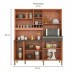 Armário de Cozinha Kit em MDF 9 Portas 1 Gaveta Ronipa Merlot Prime Amendoa/Chumbo