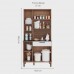 Armário de Cozinha Kit 6 Portas 1 Gaveta em MDF Ronipa Tannat Amendoa/Branco