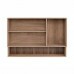 Armário Aéreo Cozinha Modulado 3 Portas c/Nicho 120cm Thela Avelã - Telasul