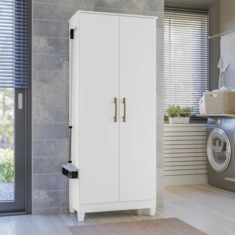 Armário Multiuso Jade 70cm 2 Portas Branco Moval 