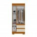 Guarda-Roupa Maya 3 Portas Cinamomo/Off White - Acp Móveis