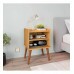 Mesa de Cabeceira com 1 Gaveta Aroma Fiorello - Freijó/Off /white