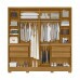 Guarda Roupa Alasca Casal 10pts 4gvt Alasca Freijo/ Off white - Moval