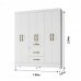 Guarda-Roupa Casal 6 Portas Itatiba Branco - Moval