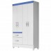 Guarda-Roupa Solteiro 4 Portas Moval Madri Branco Flex