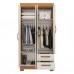 Guarda Roupa NT6010 4pts 2gv Freijo/ Off White - Notável Móveis 