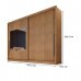 Guarda Roupa Casal com Espelho, 100% MDF, 2 Portas 6 Gavetas, Mônaco - Cumaru - Novo Horizonte