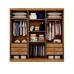 Guarda-Roupa Casal 6 Portas 6 Gavetas New Vértice Cumaru/Fendi Novo Horizonte