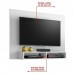 Painel para TV 49 Polegadas Eros Branco New - Notavel