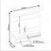 Painel NT1100 160cm para TV até 65 Polegadas Notável Freijó Trend/Off White