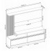 Estante Home para TV até 60 Polegadas com LED 2 Portas NT 1295 Notável Móveis Freijó/Off White