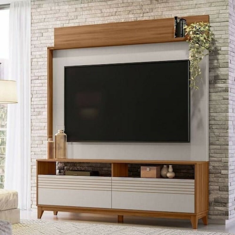 Estante Home Para Tv Até 65 Polegadas NT1300 Freijo/Off White Notável Móveis Estante Home Para Tv Até 65 Polegadas NT1300 Freijo/Off White Notável Móveis